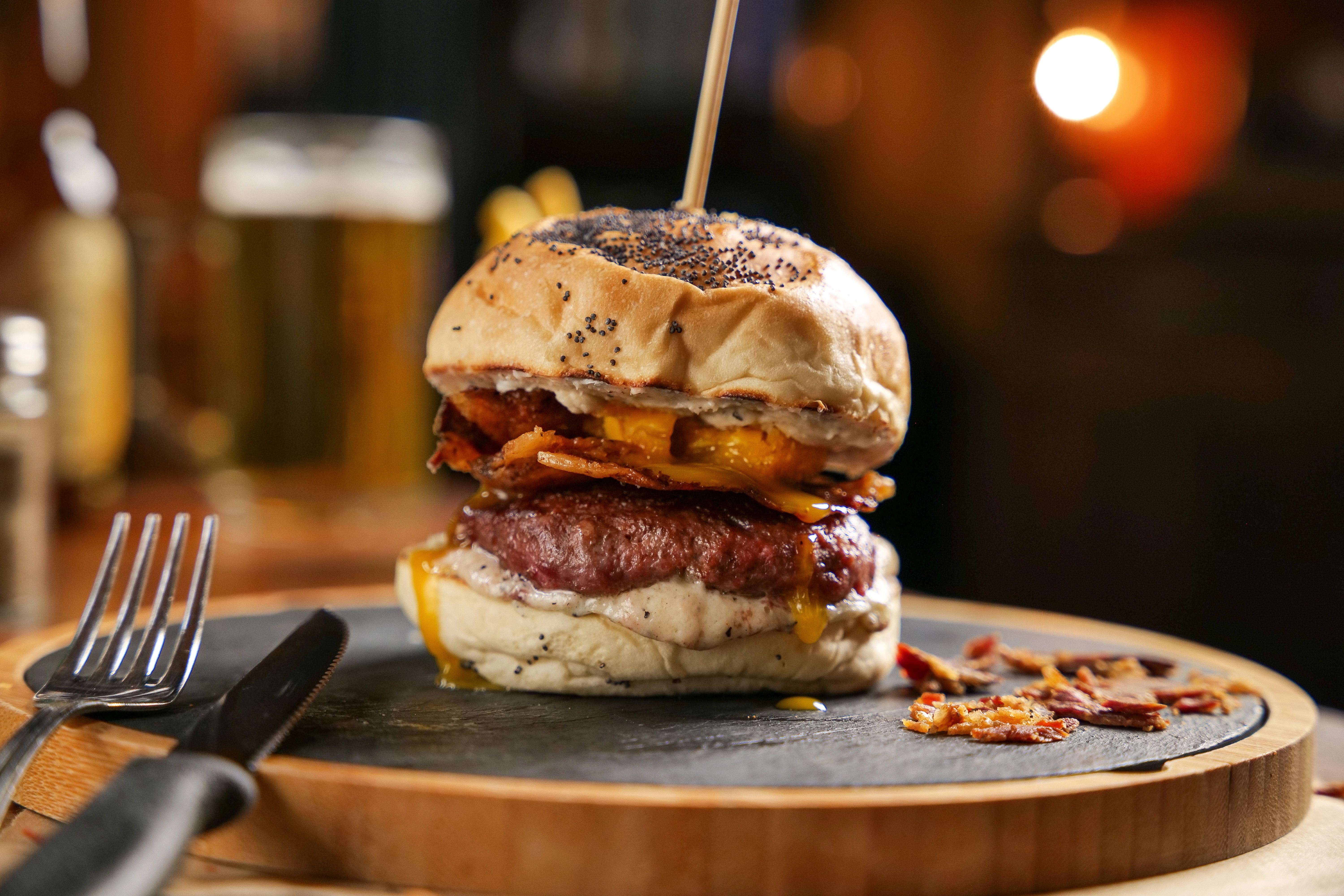 La BBQ Loca — hamburguesa BBQ ahumada
